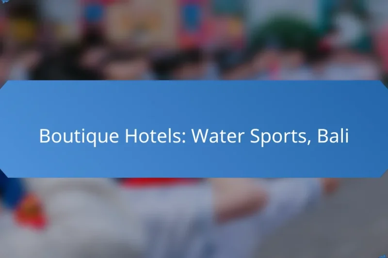 Boutique Hotels: Water Sports, Bali